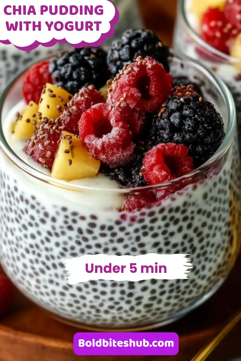 How to make Chia Pudding with Yogurt in under 5 minutes %