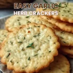 Easy Garlic Herb Crackers recipe
