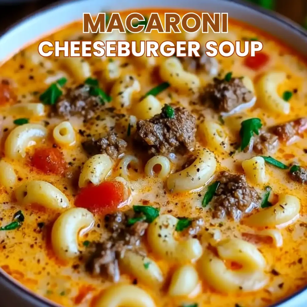 Macaroni Cheeseburger Soup recipe