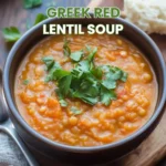 easy Greek Red Lentil Soup recipe